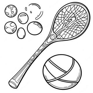 Lacrosse Stick And Ball Coloring Page 22342-17966