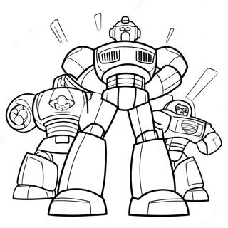 Heroic Rescue Bots In Action Coloring Page 22372-17990