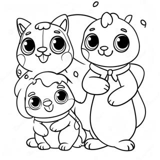 Cute Doma Family Coloring Page 22382-17994