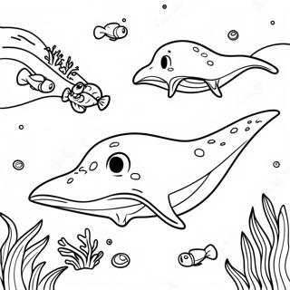 Sting Ray Coloring Pages