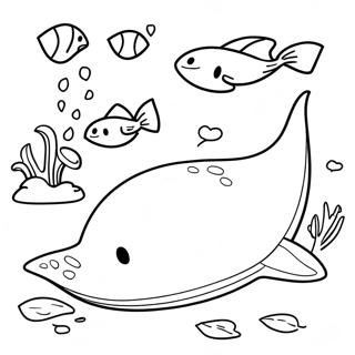 Sting Ray Coloring Page 22391-18000