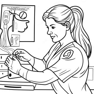 Meredith Grey In Surgery Coloring Page 22412-18022