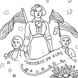 Patriotic Constitution Day Coloring Page 22422-18029