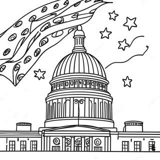 Patriotic Constitution Day Coloring Page 22422-18032