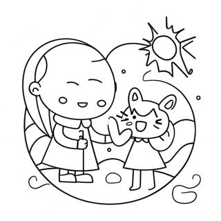 Goodbye Coloring Pages