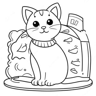 Gabby S Dollhouse Cat Characters Coloring Page 22522-18117