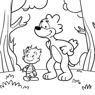 Calvin And Hobbes Adventure Coloring Page 22532-18110