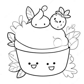 Cute Dessert Coloring Pages