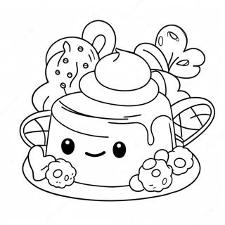 Cute Dessert Coloring Page 22571-18144