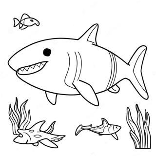 Tiger Shark Coloring Page 22581-18152