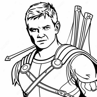 Hawkeye Coloring Pages