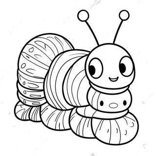 Colorful Caterpillar Coloring Page 2262-1854