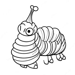 Colorful Caterpillar Coloring Page 2262-1855