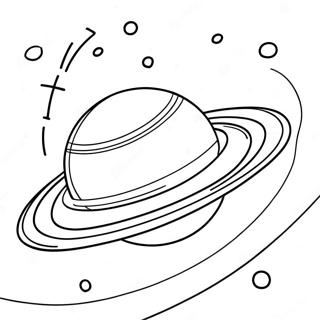 Saturn Planet Coloring Page 22661-18206