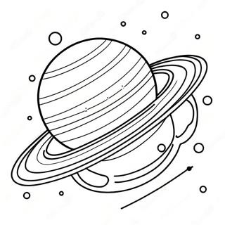 Colorful Saturn With Rings Coloring Page 22662-18212