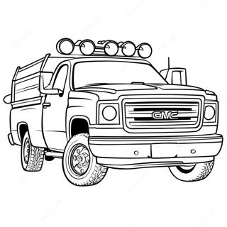 Gmc Truck Coloring Pages