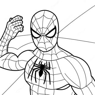 Spiderman And Hello Kitty Coloring Pages