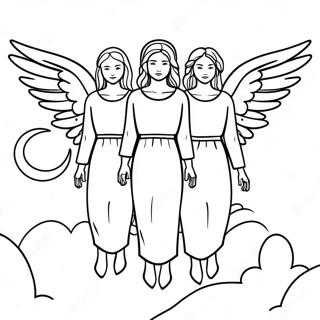 Angelic Beings In Revelation Coloring Page 22732-18262