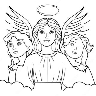 Angelic Beings In Revelation Coloring Page 22732-18264