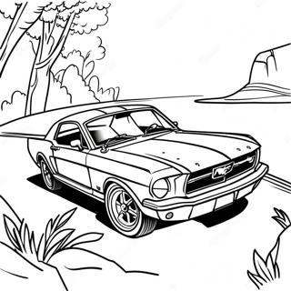 Ford Mustang Coloring Pages