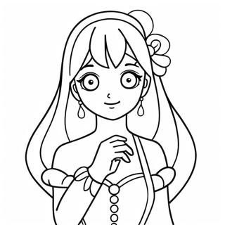 Anime Princess Coloring Pages