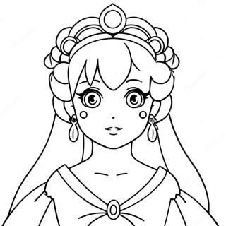 Anime Princess Coloring Page 22761-18296