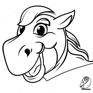 Broncos Mascot Miles Coloring Page 22772-18298