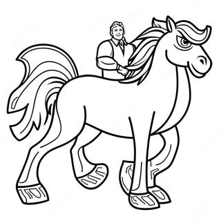 Broncos Mascot Miles Coloring Page 22772-18299