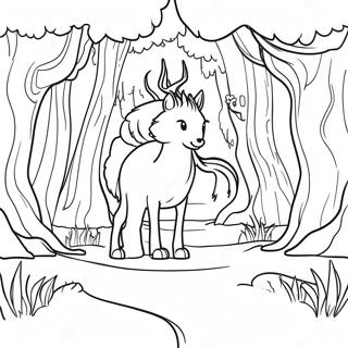 Magical Narnia Forest Coloring Page 22782-18305