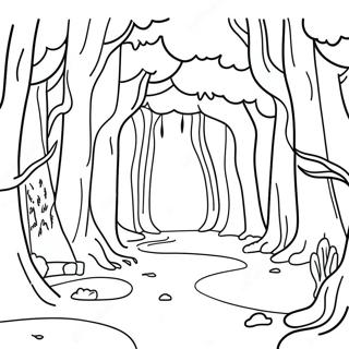 Magical Narnia Forest Coloring Page 22782-18307