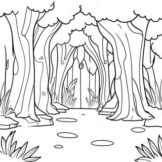 Magical Narnia Forest Coloring Page 22782-18308