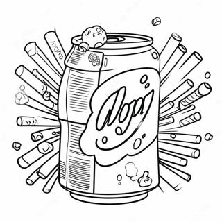 Sparkling Soda Can Coloring Page 22792-18315