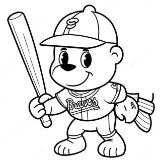 Braves Mascot Coloring Page 22802-18337