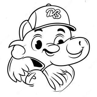 Braves Mascot Coloring Page 22802-18338