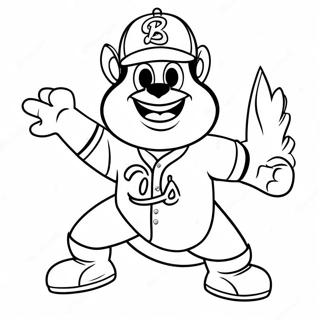 Braves Mascot Coloring Page 22802-18339