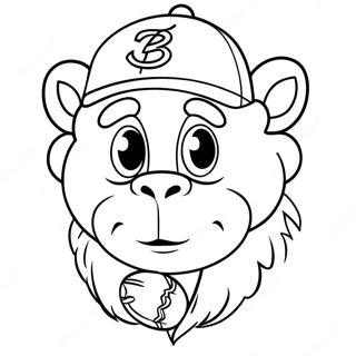 Braves Mascot Coloring Page 22802-18340