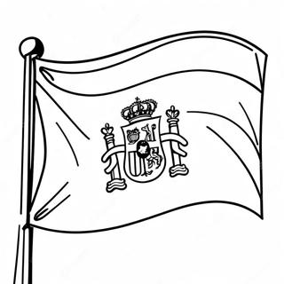 Spain Flag Coloring Page 22831-18344