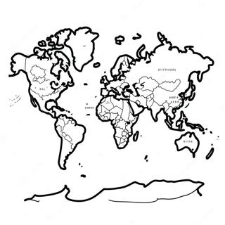 World Map Coloring Page 22841-18351