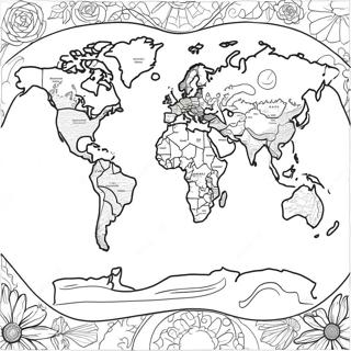 World Map Coloring Page 22841-18352