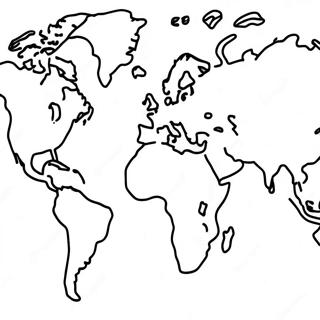 Colorful Continents Coloring Page 22842-18353