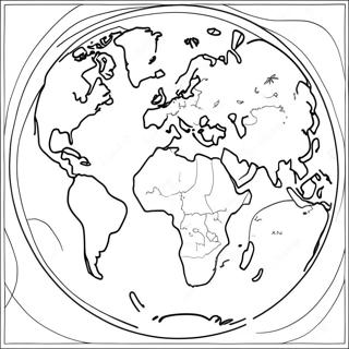 Colorful Continents Coloring Page 22842-18355