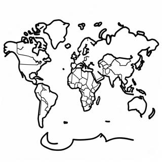 Colorful Continents Coloring Page 22842-18356