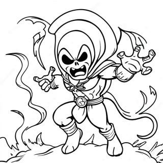 Angry Spawn In Battle Coloring Page 22852-18358