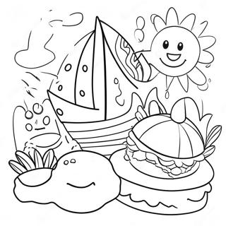 Summer Fun For Preschoolers Coloring Pages