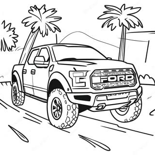 Ford Raptor Coloring Pages