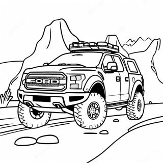 Ford Raptor Off Road Adventure Coloring Page 22882-18385