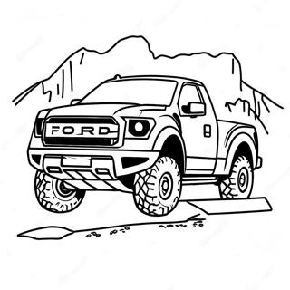 Ford Raptor Off Road Adventure Coloring Page 22882-18387