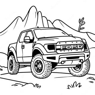 Ford Raptor Off Road Adventure Coloring Page 22882-18388