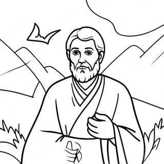 Elijah Coloring Page 22891-18390