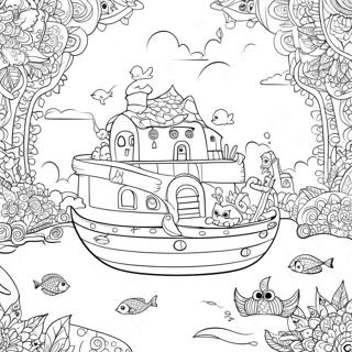 Intricate Kerby Rosanes Fantasy Scene Coloring Page 22902-18401